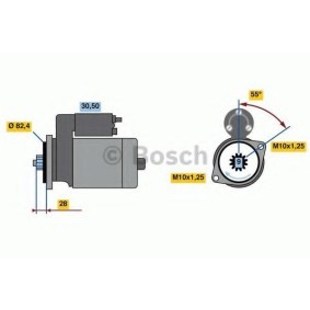 Köp Startmotor av BOSCH 0 986 022 820 till det låga priset 2087,25 kr