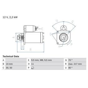 Köp Startmotor av BOSCH 0 986 023 580 till det låga priset 2088,38 kr