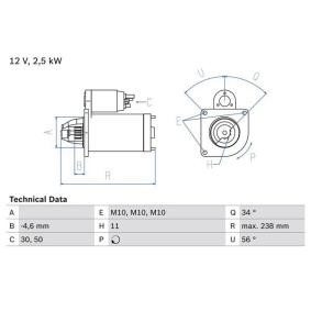 Köp Startmotor av BOSCH 0 986 023 850 till det låga priset 2154,52 kr