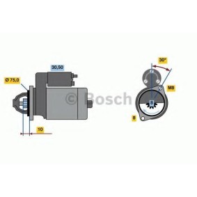 Köp Startmotor av BOSCH 0 986 023 880 till det låga priset 2486,67 kr