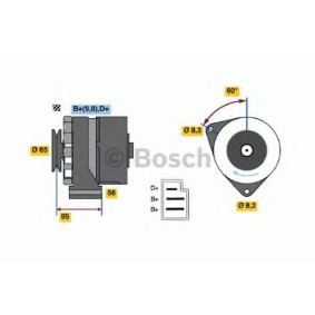 Lichtmaschine 0 986 031 010
