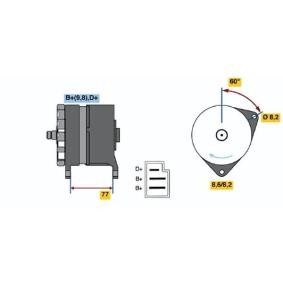 Lichtmaschine 0 986 044 601