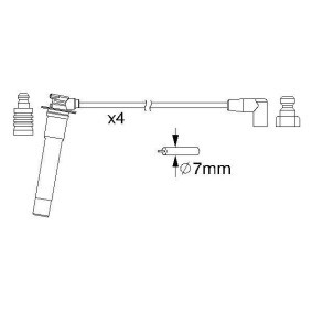 Compre Jogo de cabos de ignição da BOSCH 0 986 357 160 a um preço baixo por 71,17 €