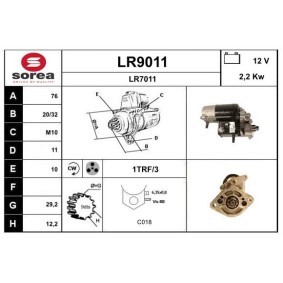 Köp Startmotor av SNRA LR9011 till det låga priset 2693,37 kr
