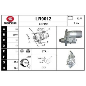 Köp Startmotor av SNRA LR9012 till det låga priset 2915,08 kr