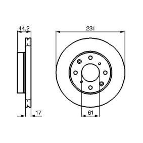 Bremsscheibe 0 986 478 203 für Civic XI Limousine (FE) für 23,05 CHF