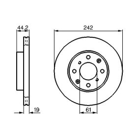 Bremsscheibe 0 986 478 503 für Civic XI Limousine (FE) für 28,55 CHF