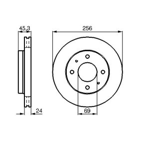 Compre Disco de travão da BOSCH 0 986 478 652 a um preço baixo por 32,06 €