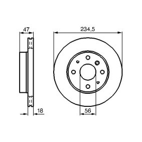 Compre Disco de travão da BOSCH 0 986 478 684 a um preço baixo por 32,02 €