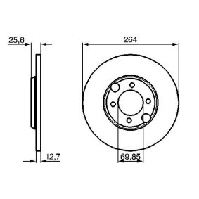 Comprar Disco de freno de BOSCH 0 986 478 689 a bajo precio de 71,85 €