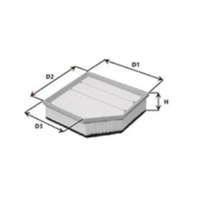 Kjøp Luftfilter av CLEAN FILTER MA3234 til den lave prisen 143,91 NOK