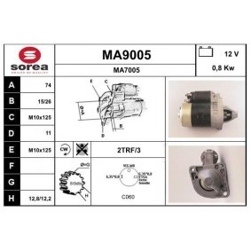 Köp Startmotor av SNRA MA9005 till det låga priset 1477,26 kr