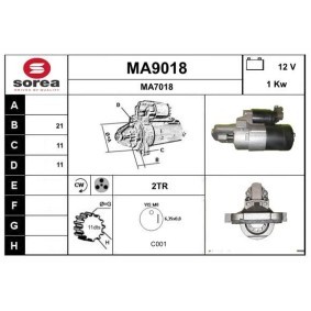 Köp Startmotor av SNRA MA9018 till det låga priset 1616,01 kr