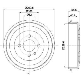 Køb Bremsetromle af MINTEX MBD018 til den lave pris 324,39 DKK