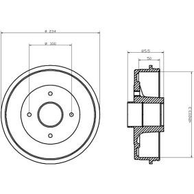 Bremstrommel von MINTEX MBD053