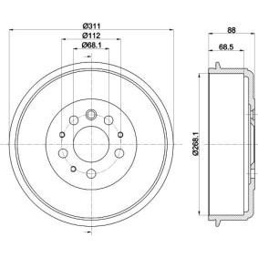 VOLKSWAGEN Bremstrommel von MINTEX