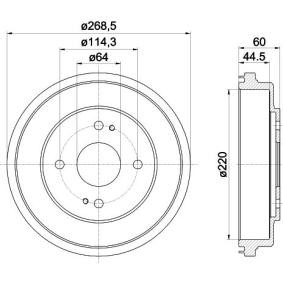Køb Bremsetromle af MINTEX MBD122 til den lave pris 483,33 DKK