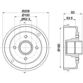 Bremstrommel von MINTEX MBD183