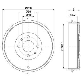 Bremstrommel von MINTEX MBD219