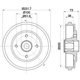 Køb Bremsetromle af MINTEX MBD257 til den lave pris 631,79 DKK
