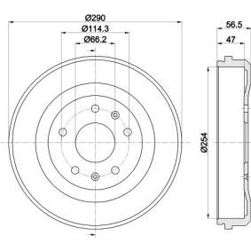 Køb Bremsetromle af MINTEX MBD281 til den lave pris 459,14 DKK