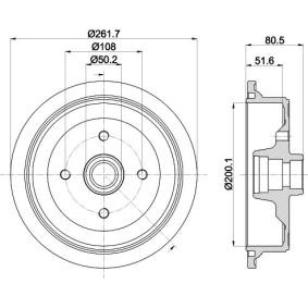AUDI Bremstrommel von MINTEX