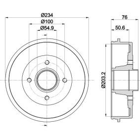 Bremstrommel von MINTEX MBD308
