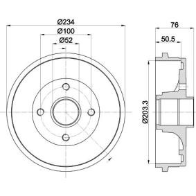 Bremstrommel von MINTEX MBD317
