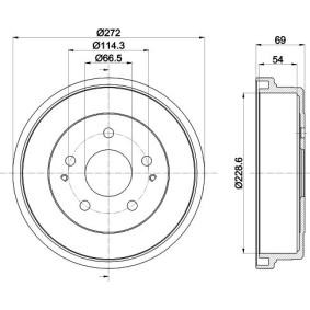 Køb Bremsetromle af MINTEX MBD322 til den lave pris 518,19 DKK