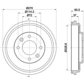Køb Bremsetromle af MINTEX MBD324 til den lave pris 349,54 DKK