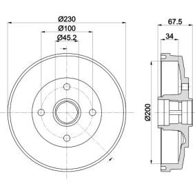 Køb Bremsetromle af MINTEX MBD345 til den lave pris 437,76 DKK