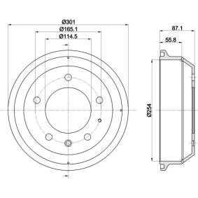 Køb Bremsetromle af MINTEX MBD353 til den lave pris 503,14 DKK
