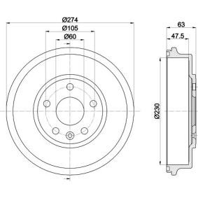 Køb Bremsetromle af MINTEX MBD370 til den lave pris 422,94 DKK