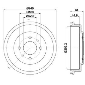 Køb Bremsetromle af MINTEX MBD378 til den lave pris 407,56 DKK