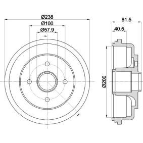 SUZUKI Bremstrommel von MINTEX
