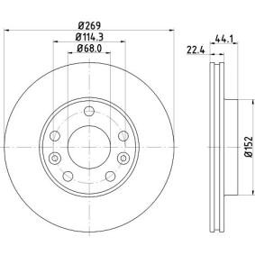 Bremsscheibe von MINTEX MDC2657