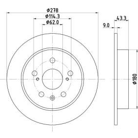 Bremsscheibe von MINTEX MDC2715