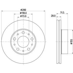 Bremsscheibe von MINTEX MDC2755