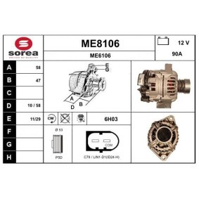 Köp Generator av SNRA ME8106 till det låga priset 5490,24 kr