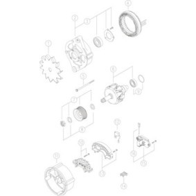 Lichtmaschine von MAHLE ORIGINAL MG 244