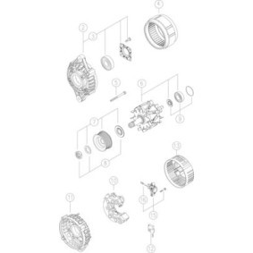 Kjøp Dynamo av MAHLE ORIGINAL MG 252 til den lave prisen 3284,49 NOK