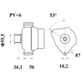 Kjøp Dynamo av MAHLE ORIGINAL MG 469 til den lave prisen 2866,54 NOK