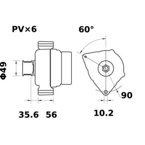 Köp Generator av MAHLE ORIGINAL MG 66 till det låga priset 3547,57 kr