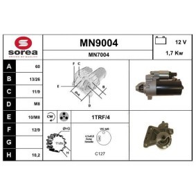 Köp Startmotor av SNRA MN9004 till det låga priset 2431,92 kr