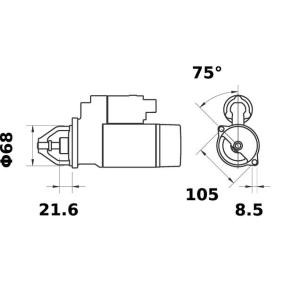 Köp Startmotor av MAHLE ORIGINAL MS 409 till det låga priset 1210,98 kr