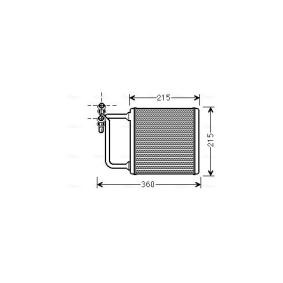 MERCEDES-BENZ Wärmetauscher, Innenraumheizung von AVA COOLING SYSTEMS