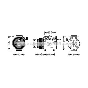 Acquista Compressore aria condizionata da PRASCO MTK166 a buon mercato per soli 1028,69 €
