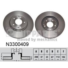 Acquista Disco freno da NIPPARTS N3300409 a buon mercato per soli 57,37 €