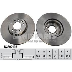 Comprar Disco de freno de NIPPARTS N3302198 a bajo precio de 84,23 €
