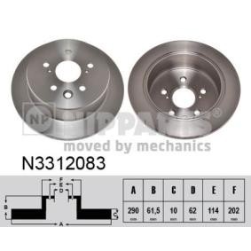 Comprar Disco de freno de NIPPARTS N3312083 a bajo precio de 51,44 €
